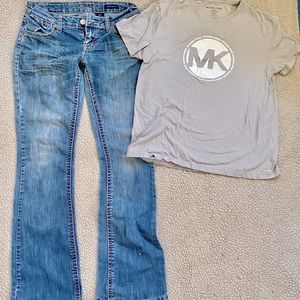 Wishful Park jeans sz 9R & MK Michael Kors sz s/m top